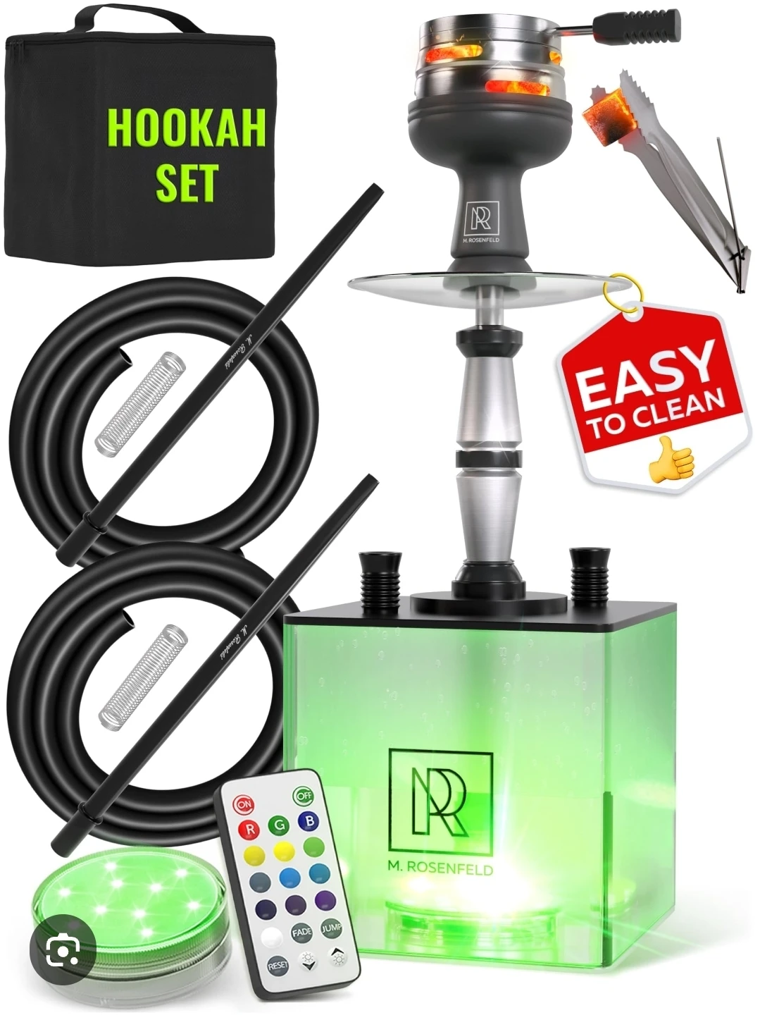 M. Rosenfeld Portable Square Yado Hookah Set - photo 2