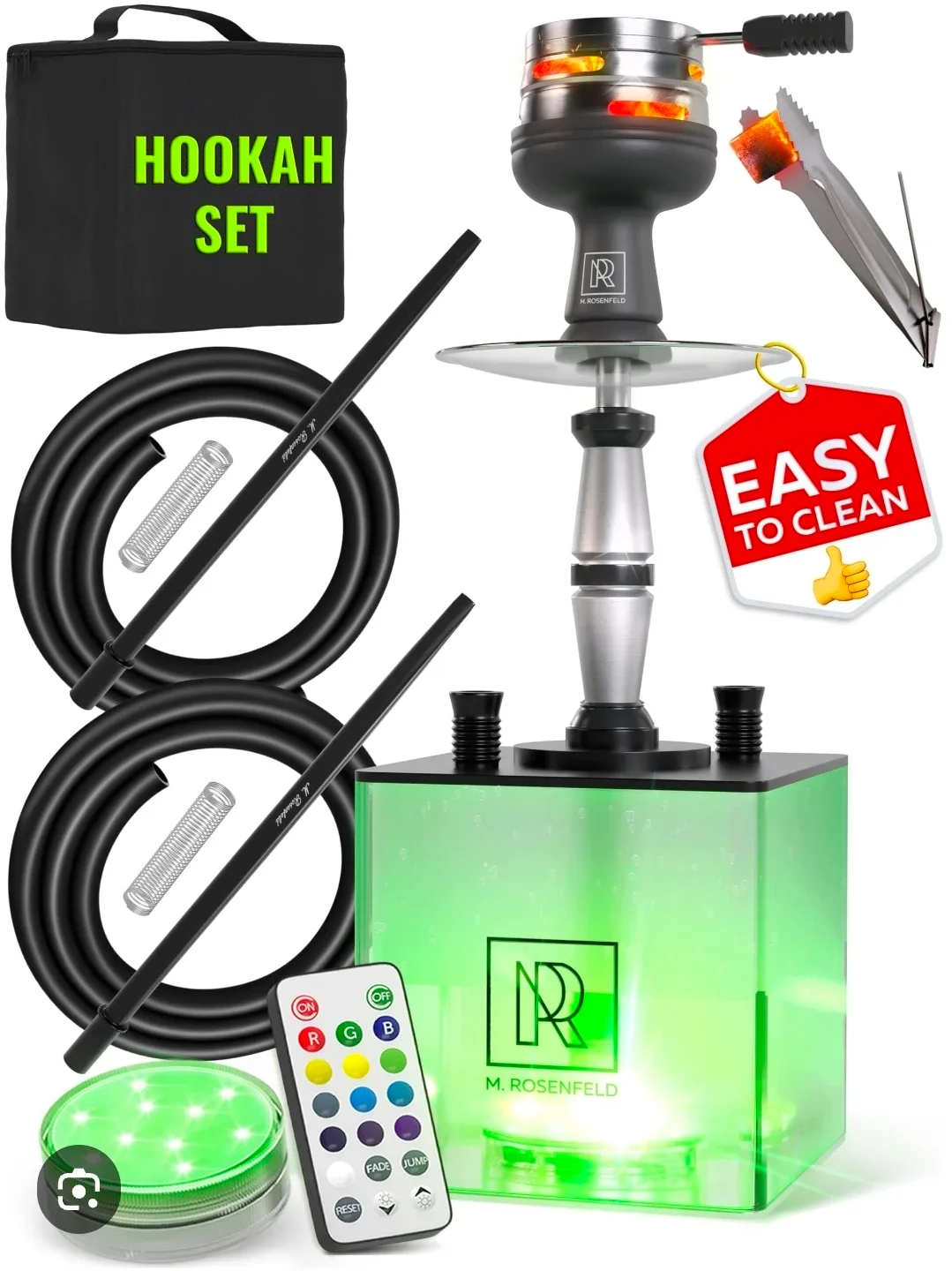 M. Rosenfeld Portable Square Yado Hookah Set - photo 2