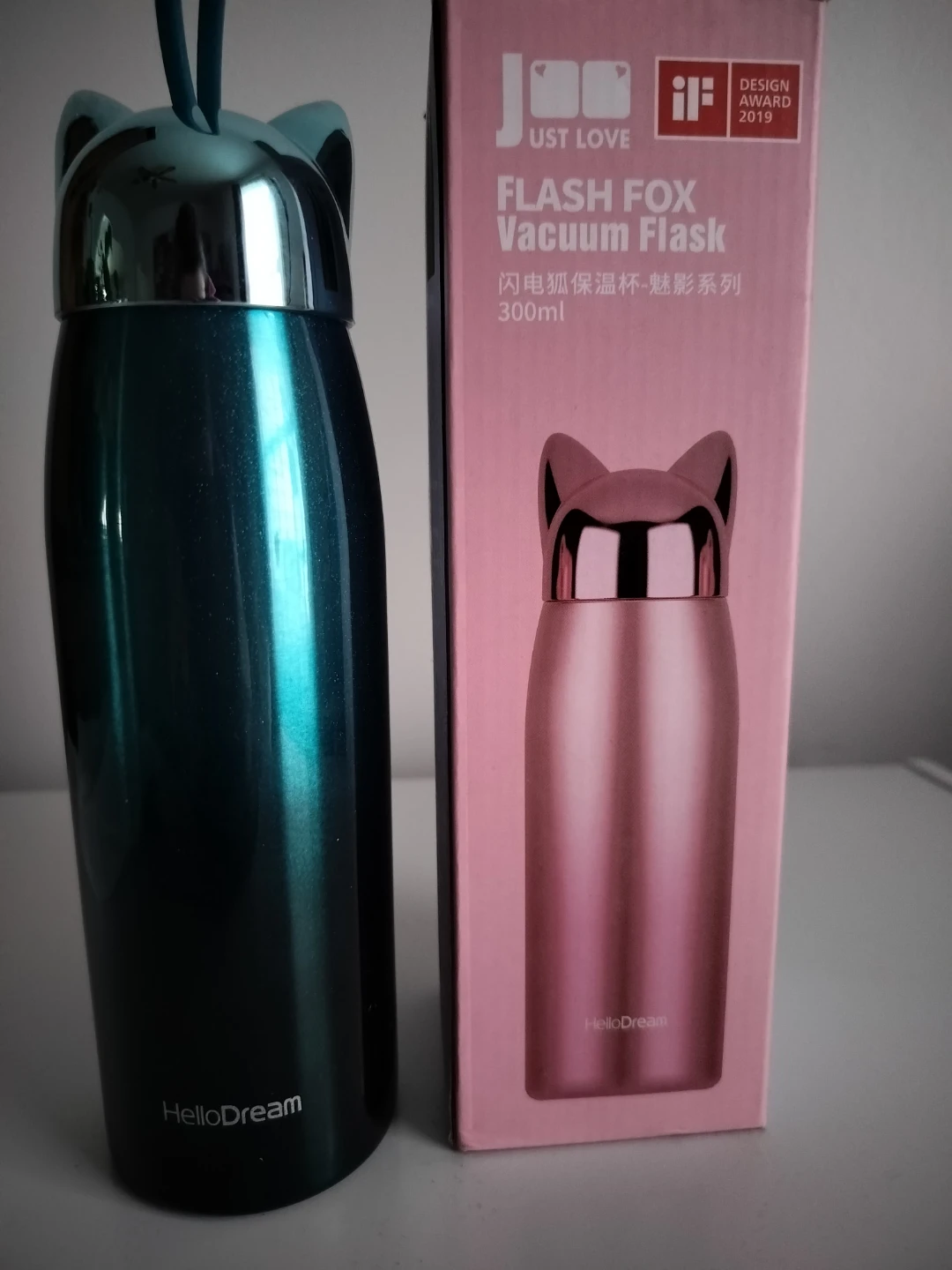 Cute cat insulated water bottle