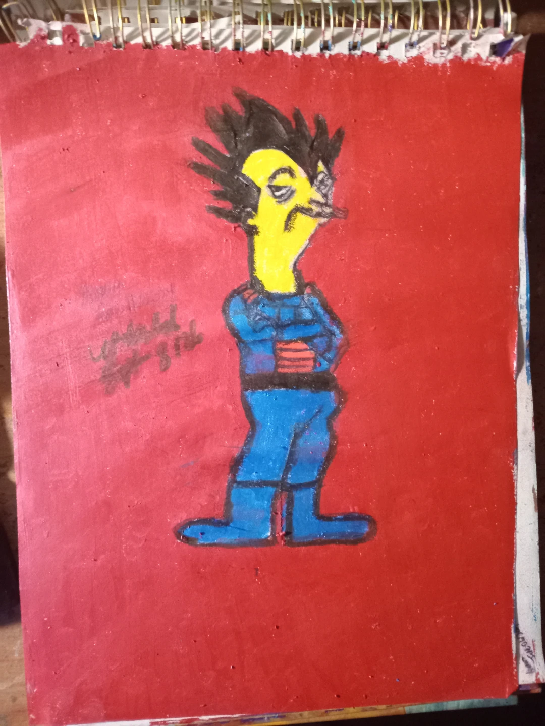 THE SIMPSONS CHARACTER DRAWING BY CARTOONIST