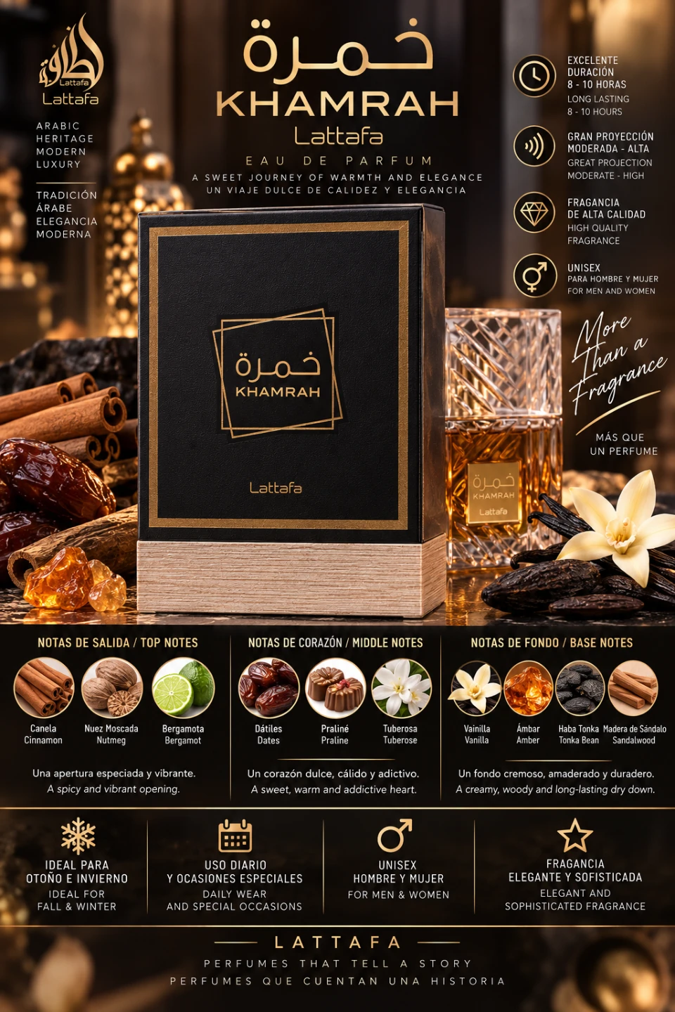 Lattafa Khamrah Eau de Parfum