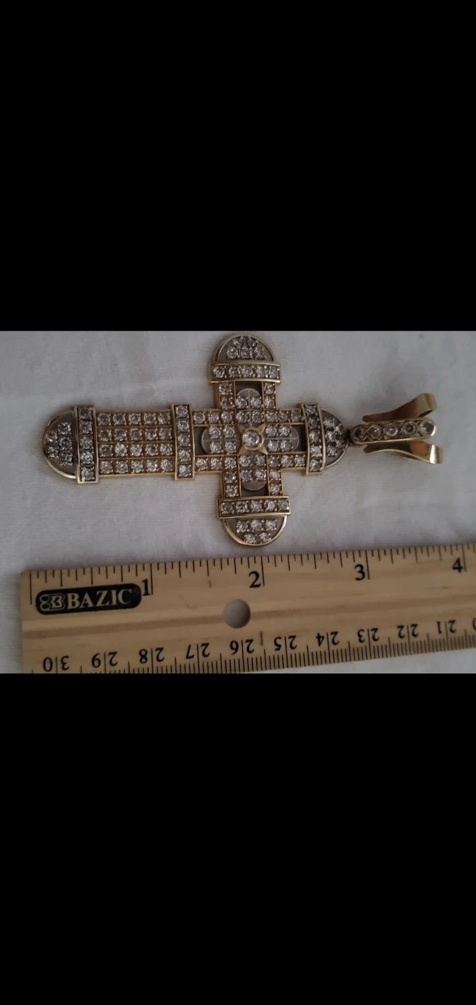 10k Gold Large Cross Pendant/Negotiable - photo 3