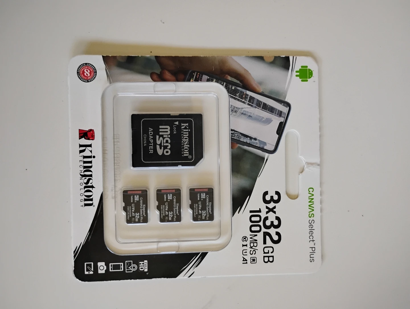 Kingston Canvas Select Plus 32GB microSD Cards - 3 Pack