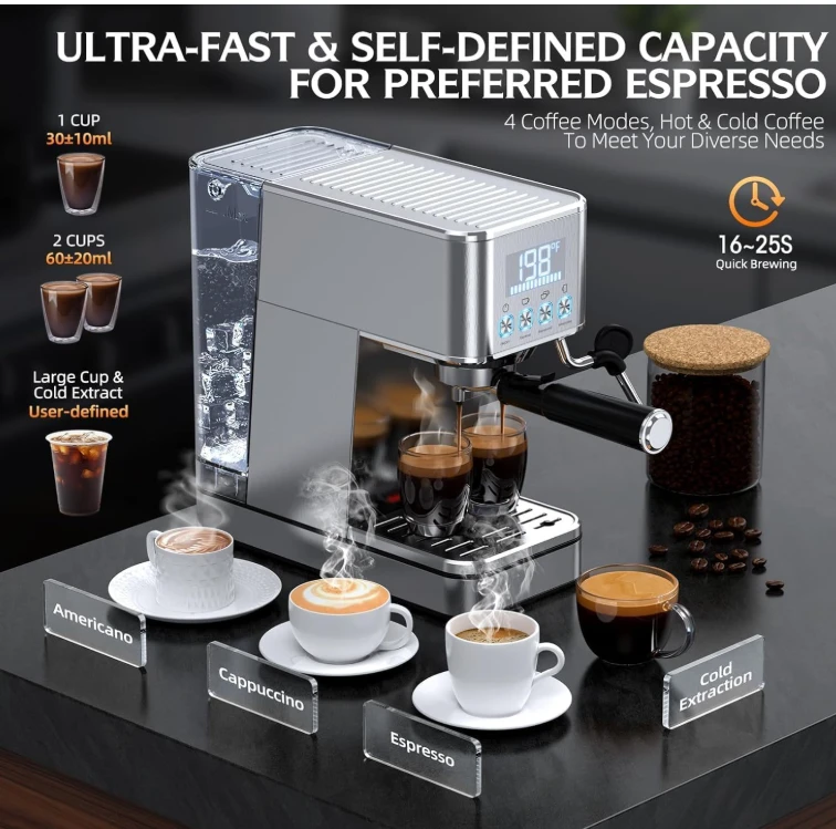 20-Bar Espresso Machine with Milk Frother - photo 5