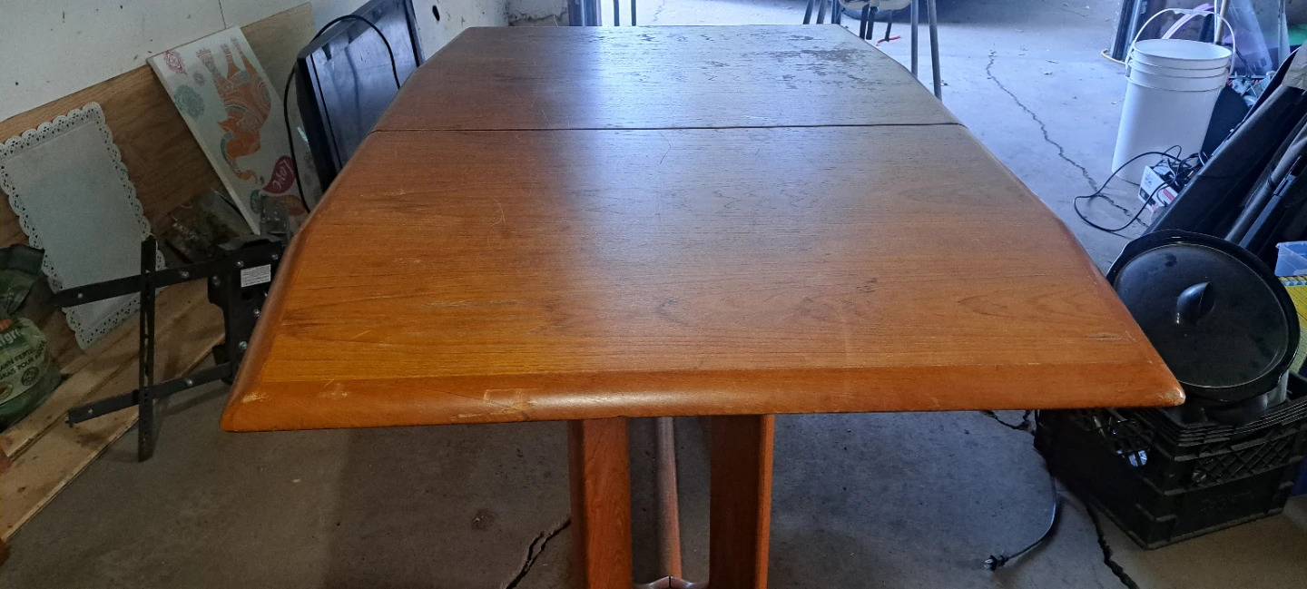 Mid-Century Modern Teak Extendable Dining Table - photo 2