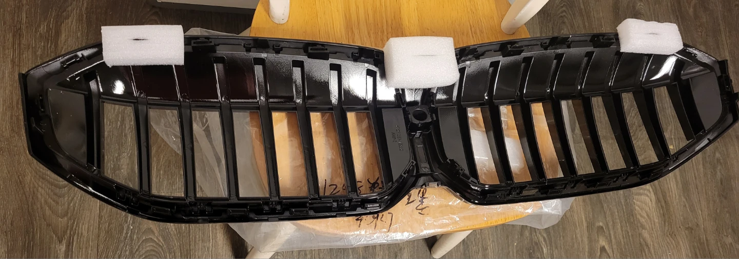 BMW black Single line Grill  w/ Camera hole G20 G21 G28 - photo 5