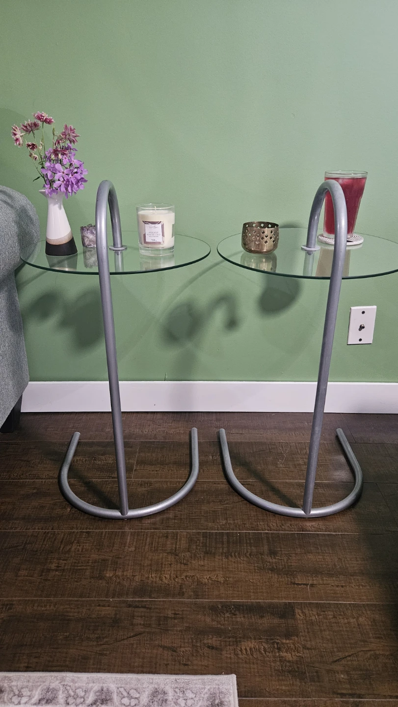 Set of Ikea Ry glass side tables - photo 5