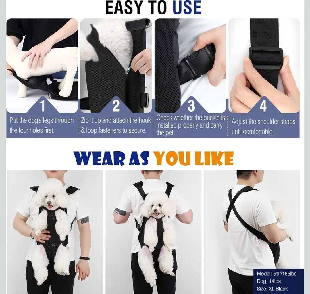 Pawaboo Pet Front Carrier Backpack - photo 3