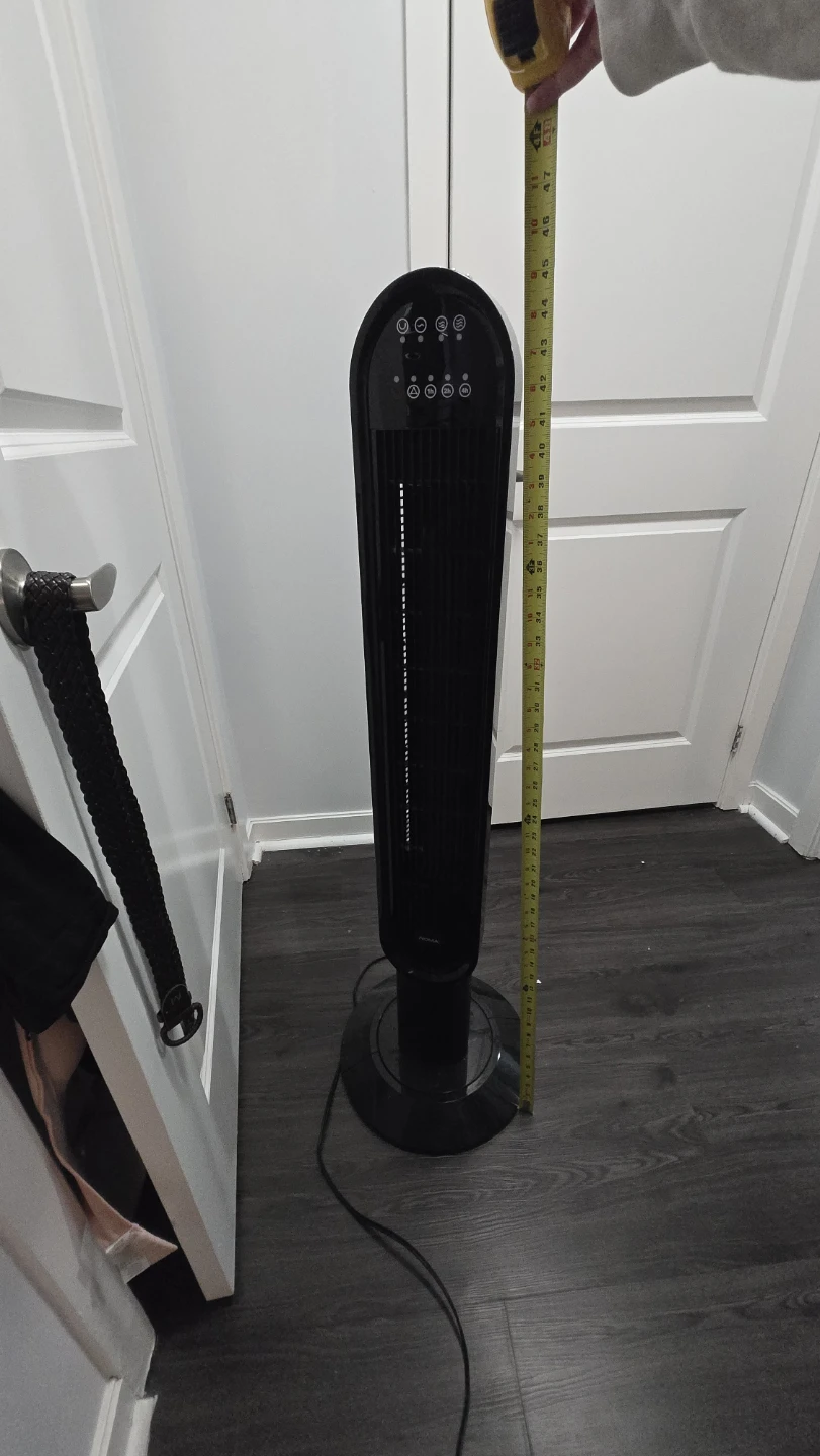 NOMA Black Tower Fan - photo 2