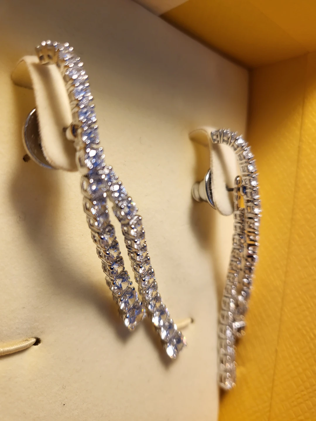 Swarovski crystal dangle earrings
