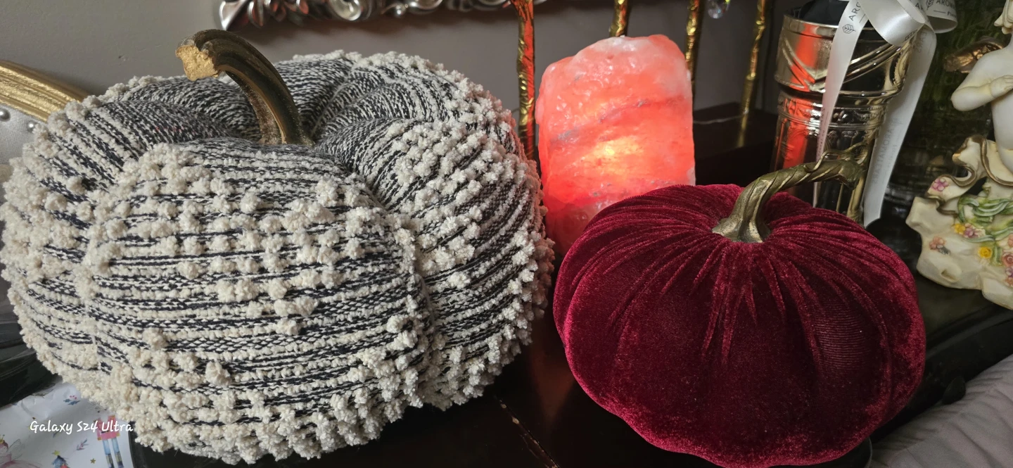 Two Decorative Pumpkins