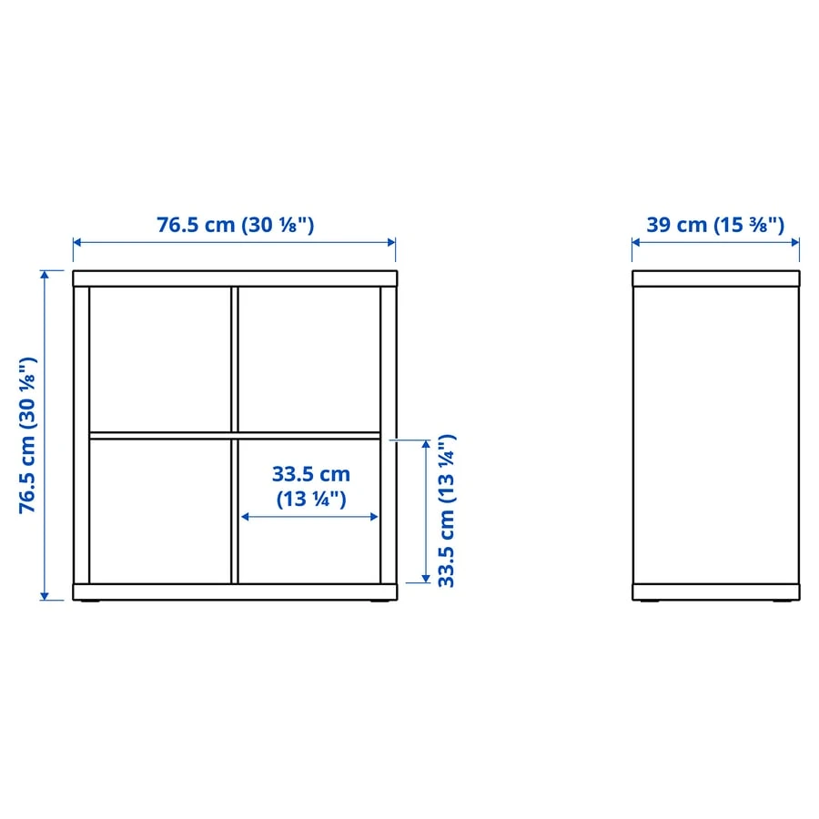 IKEA Kallax Storage Unit with Doors - photo 3