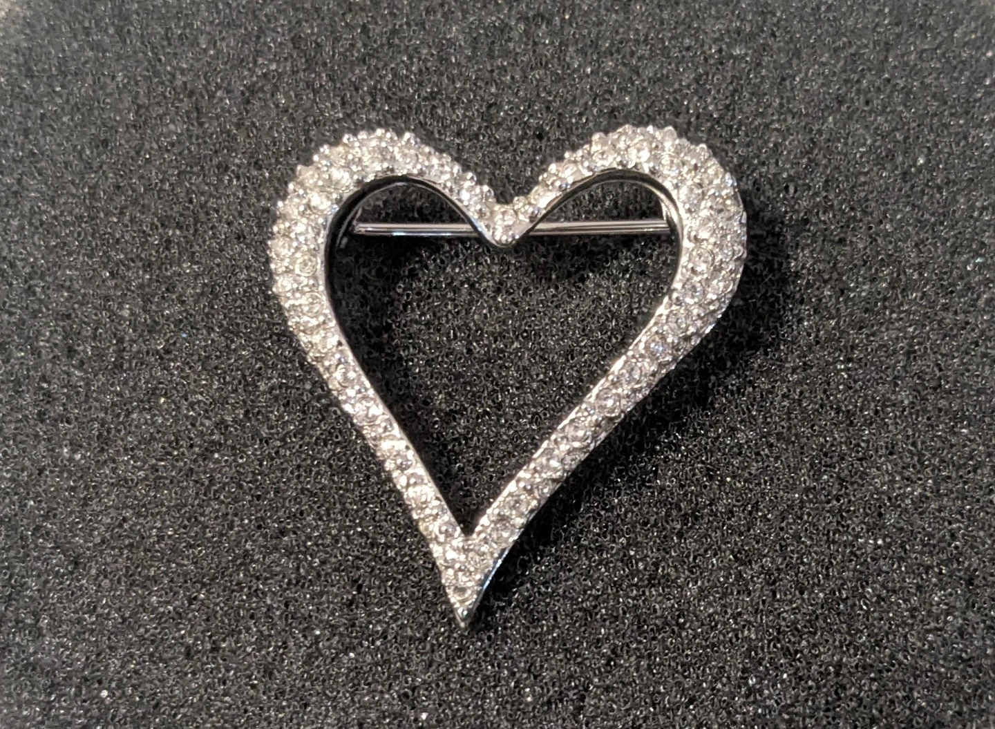Swarovski Heart Brooch