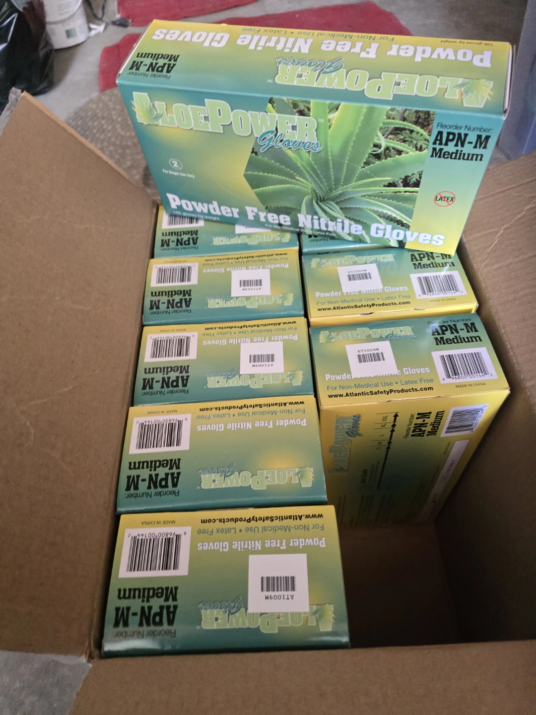 AloePower Powder Free Nitrile Gloves Medium - photo 5