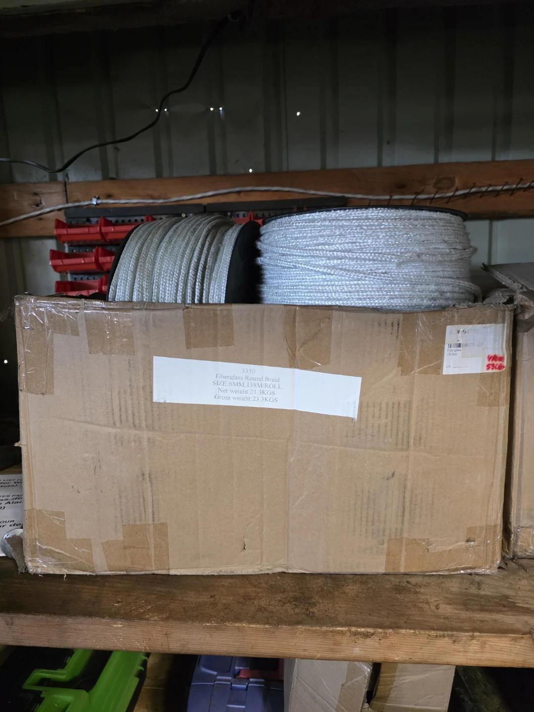 3350 Fiberglass Round Braid 6mm 138m Roll - photo 2