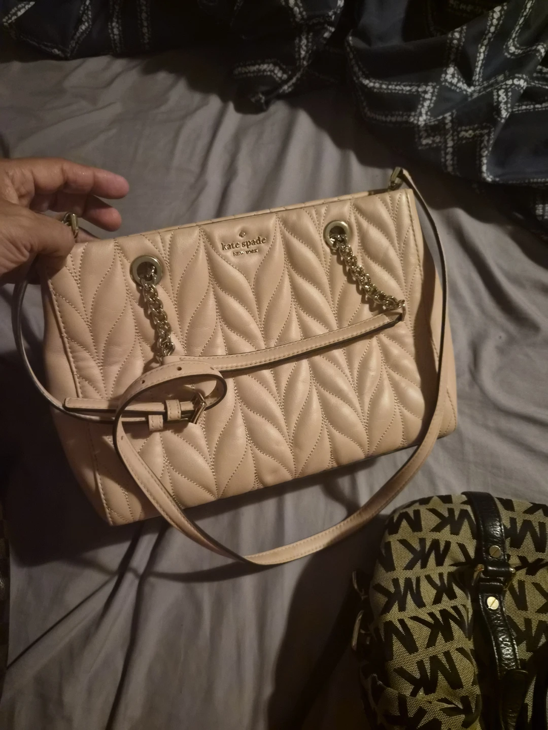 Kate Spade Quilted Chain Tote Bag