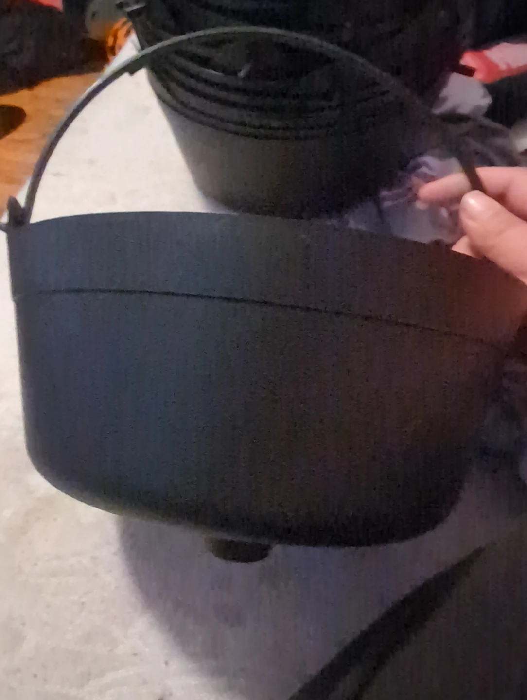 Cauldron bucket for Halloween