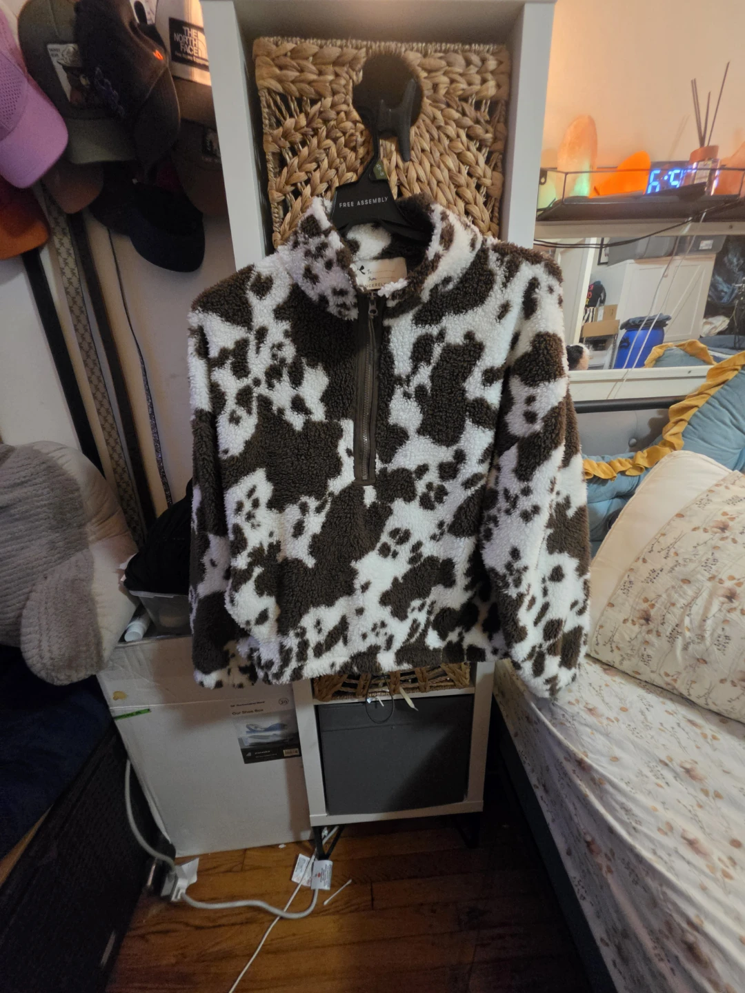 Sincerely Jules Cow Print Fleece Quarter-Zip - photo 2