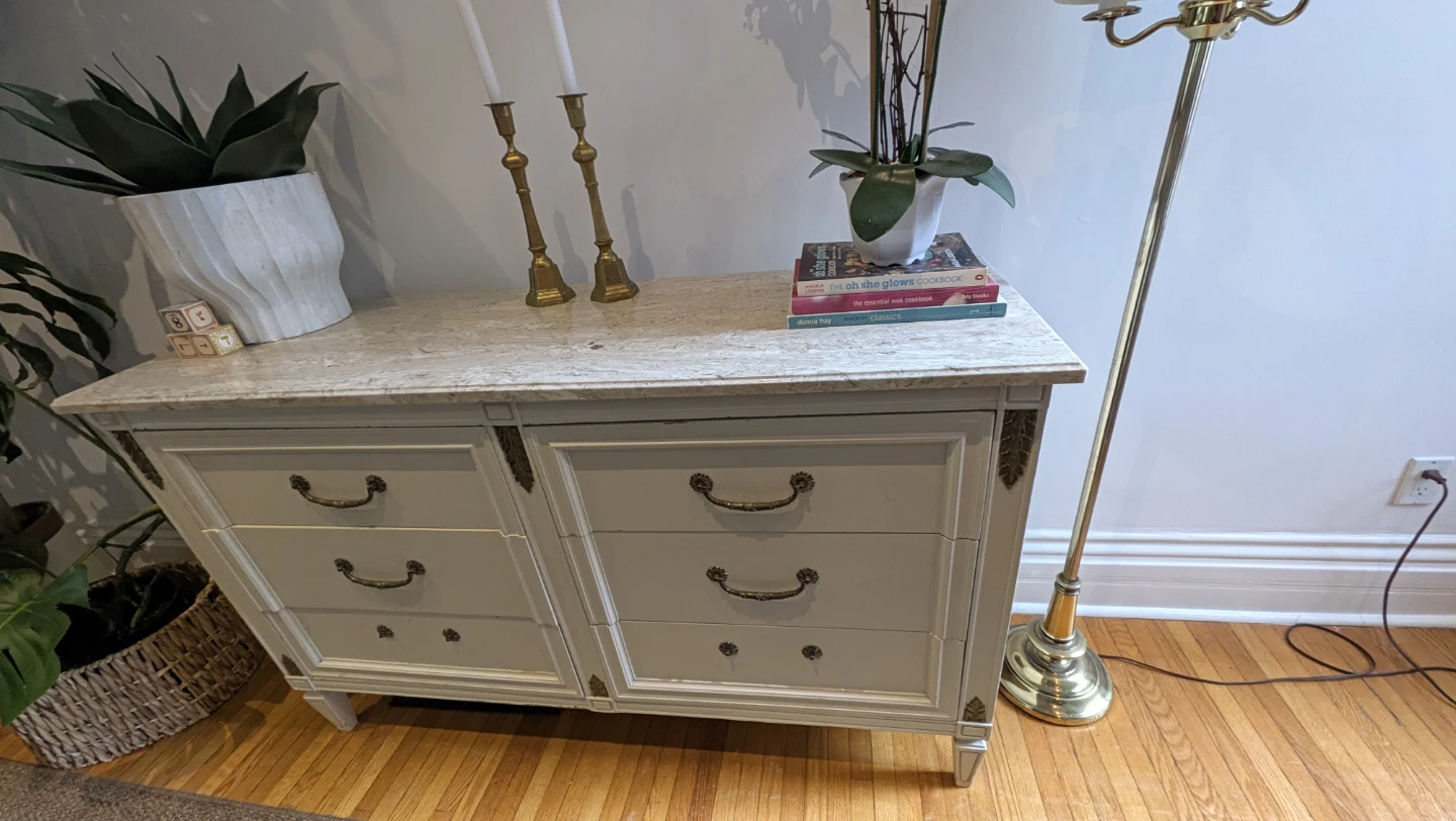 Vintage Stone-Top Dresser - photo 2