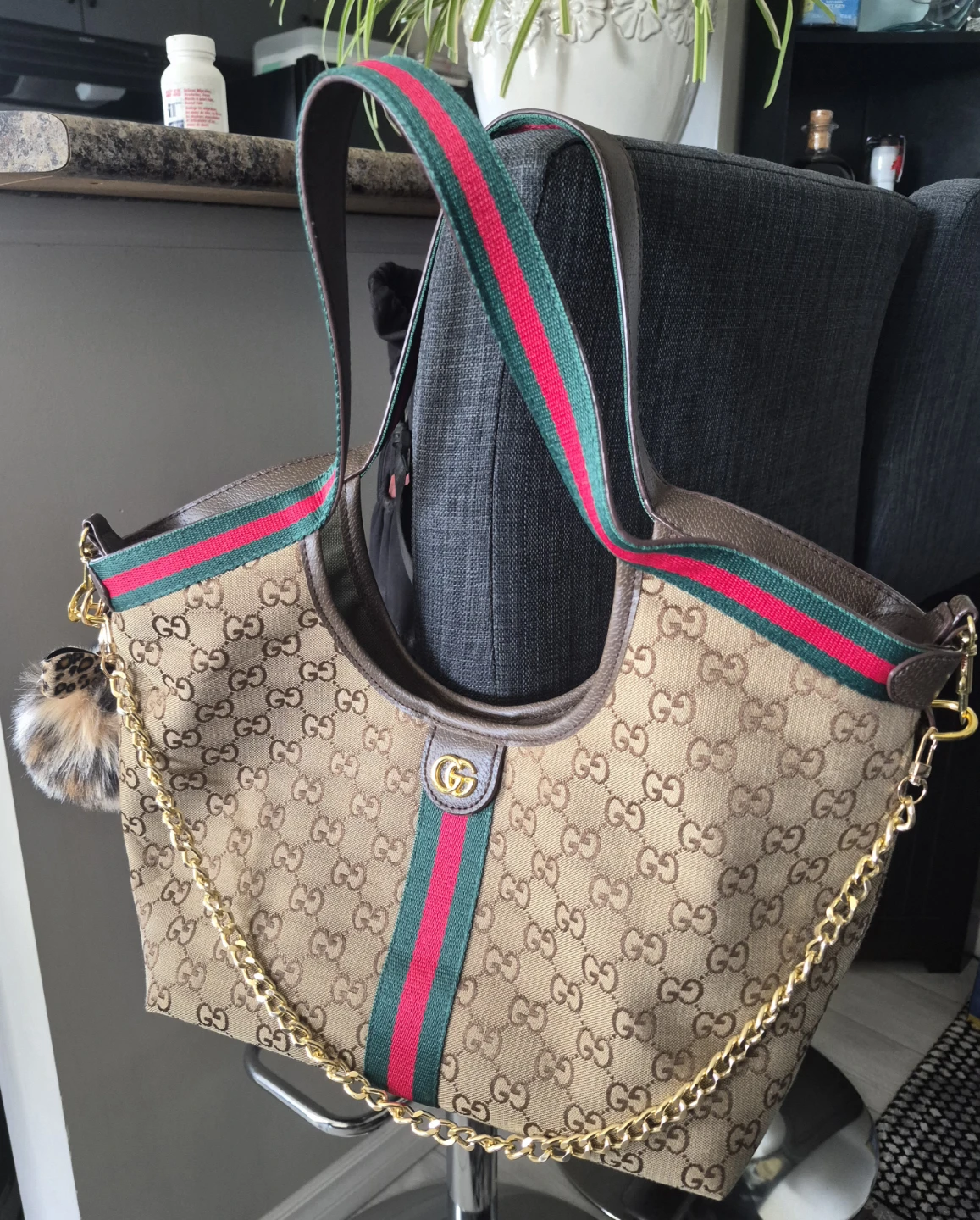Gucci GG Monogram Hobo Bag with Pouch - photo 2