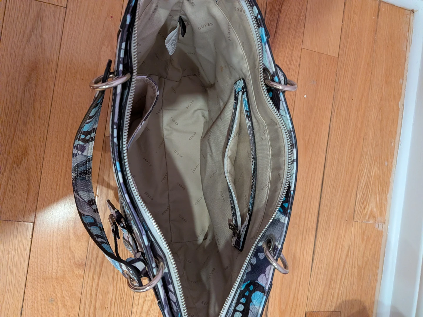 Guess 1981 butterfly print tote bag - photo 4