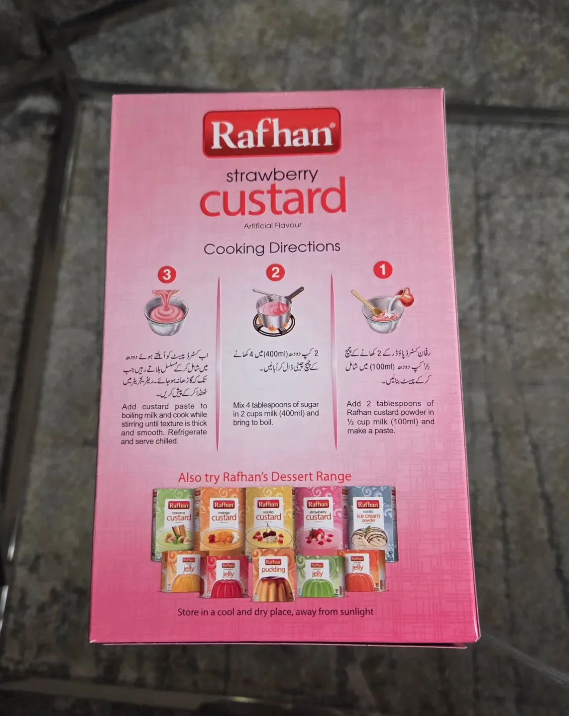 Rafhan Strawberry Custard Powder 275g - photo 2