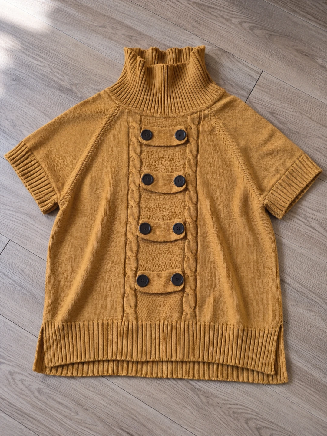 Mustard Yellow Turtleneck Sweater Top - photo 2