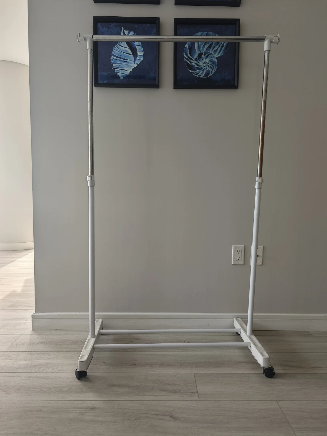 Adjustable Rolling Garment Rack - photo 2