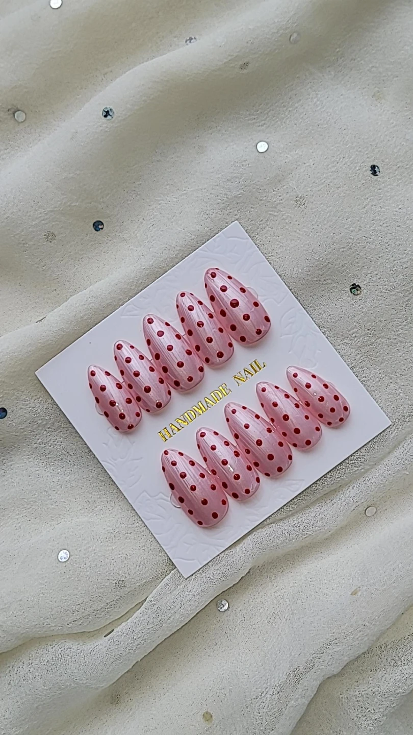 Handmade Polka Dot Press-on Nails