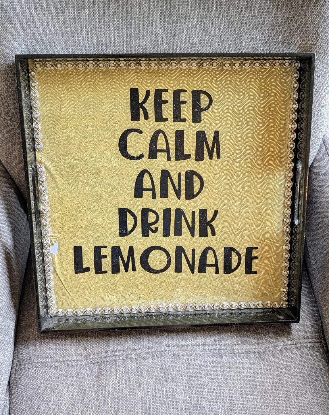 Keep Calm and Drink Lemonade Decorative Tray