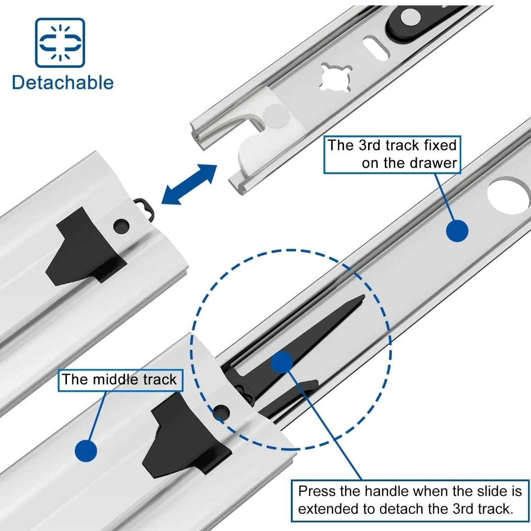 18-inch Soft Close Heavy Duty Drawer Slides - photo 5