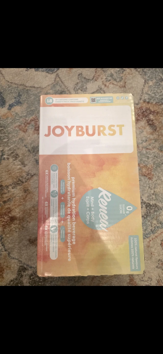 Joyburst Renew Variety Pack 18 Cartons