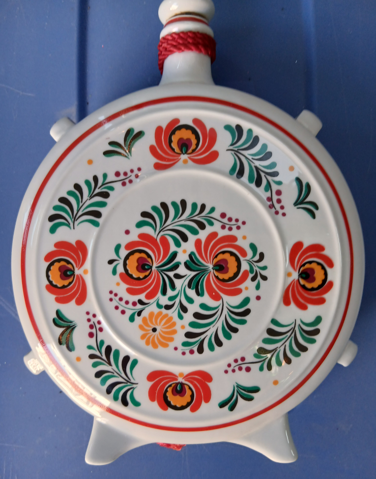 Hollóháza Gödöllő Porcelain Flask