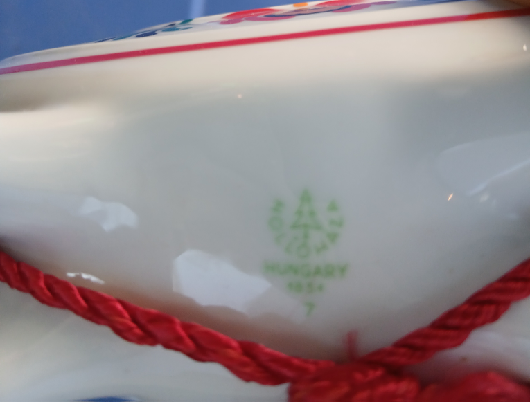 Hollóháza Gödöllő Porcelain Flask - photo 2