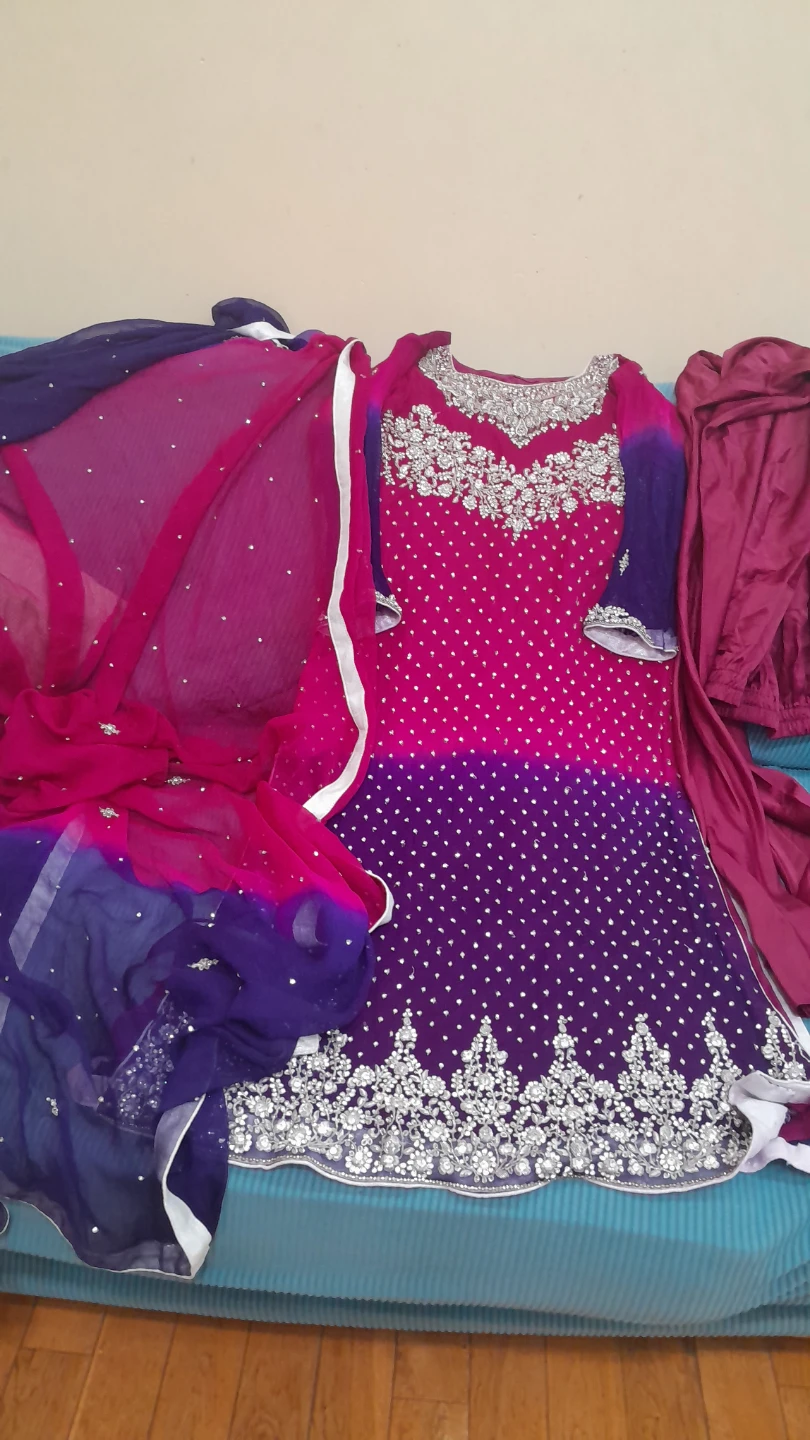 wedding wear 3 pc  chest 20 with chooridar pajama just $50 - photo 2