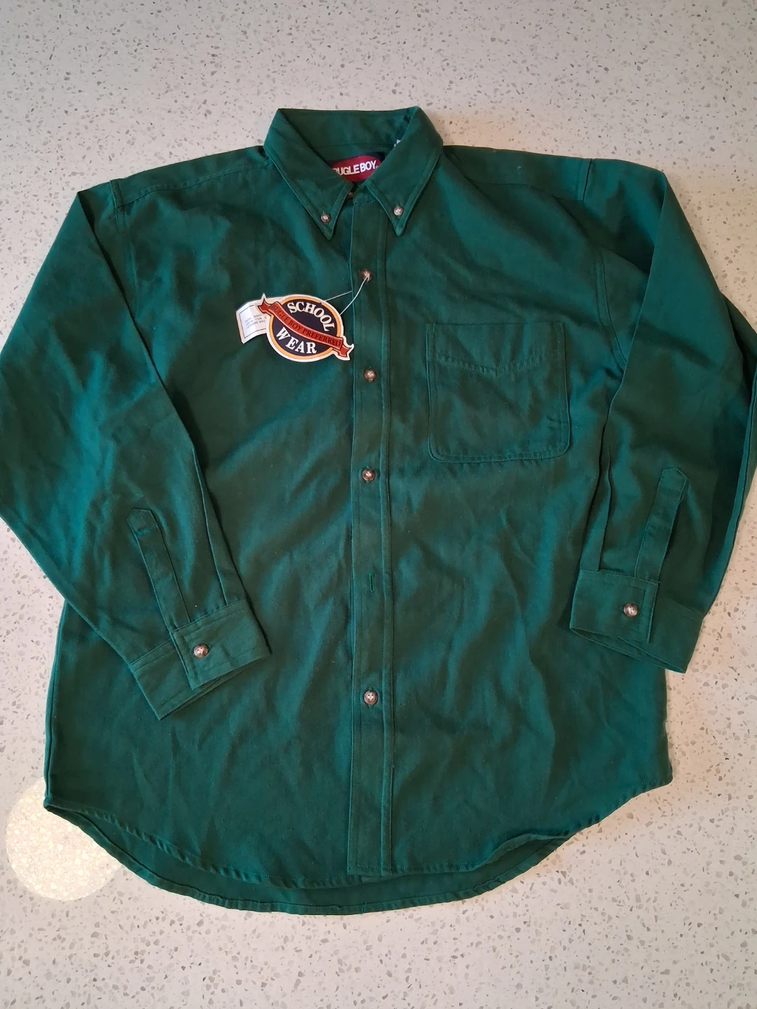Kids bugle boy button down