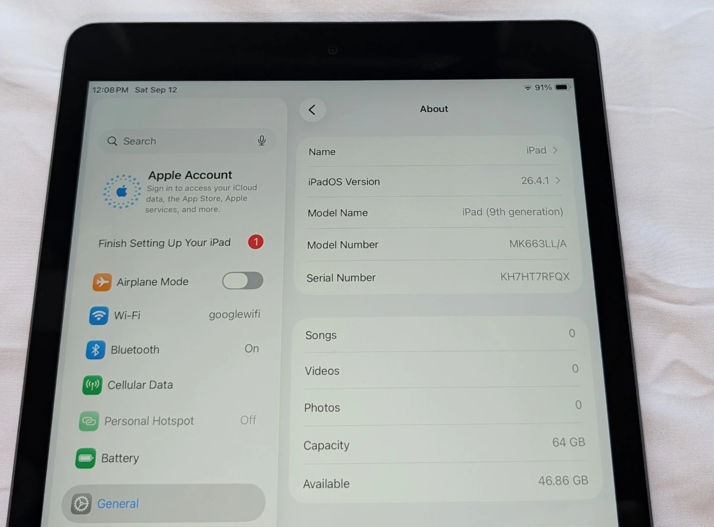 APPLE iPad 9 10.2 inch 64GB WIFI PLUS 4G CELLULAR UNLOCKED - photo 2
