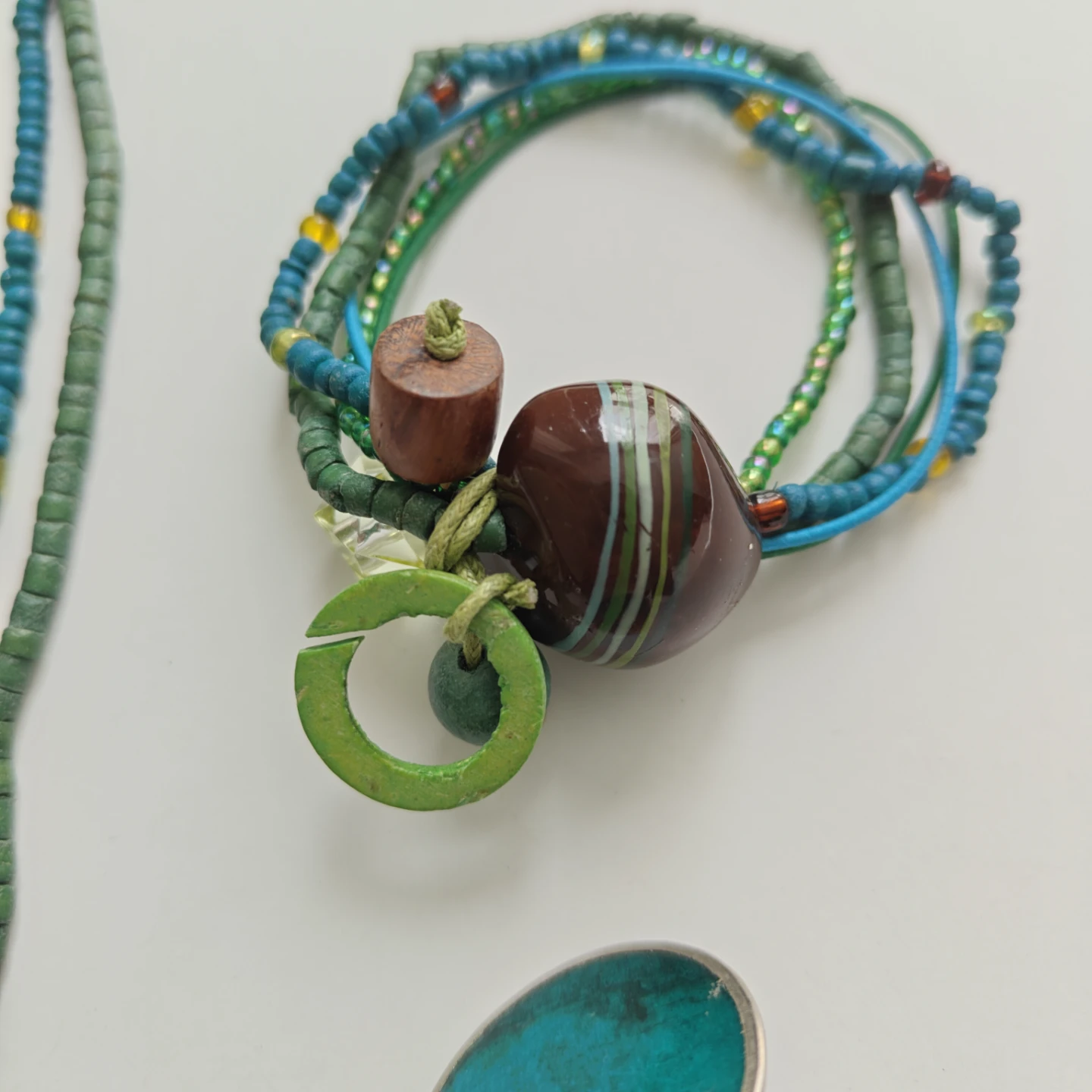 Beaded Necklace, Bracelet, Ring & Earrings Set - photo 2