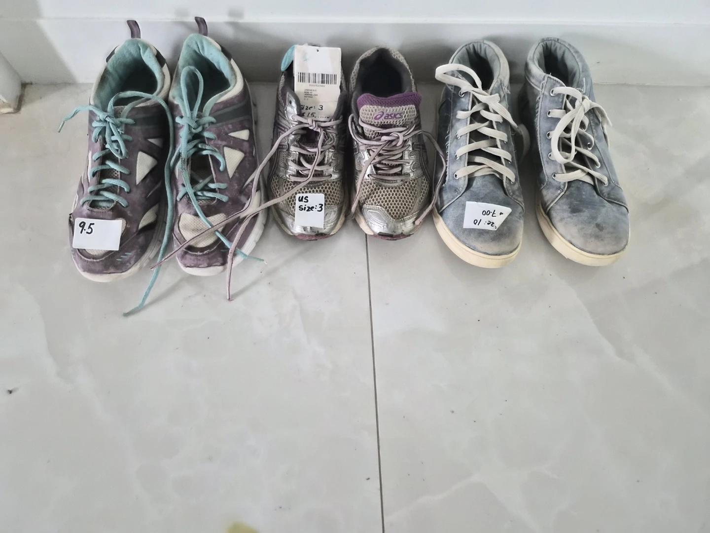 Assorted Kids Shoes - Size 3 and 9.5