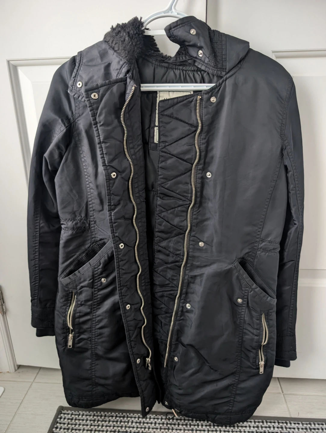 Abercrombie & Fitch Black Winter Jacket XS