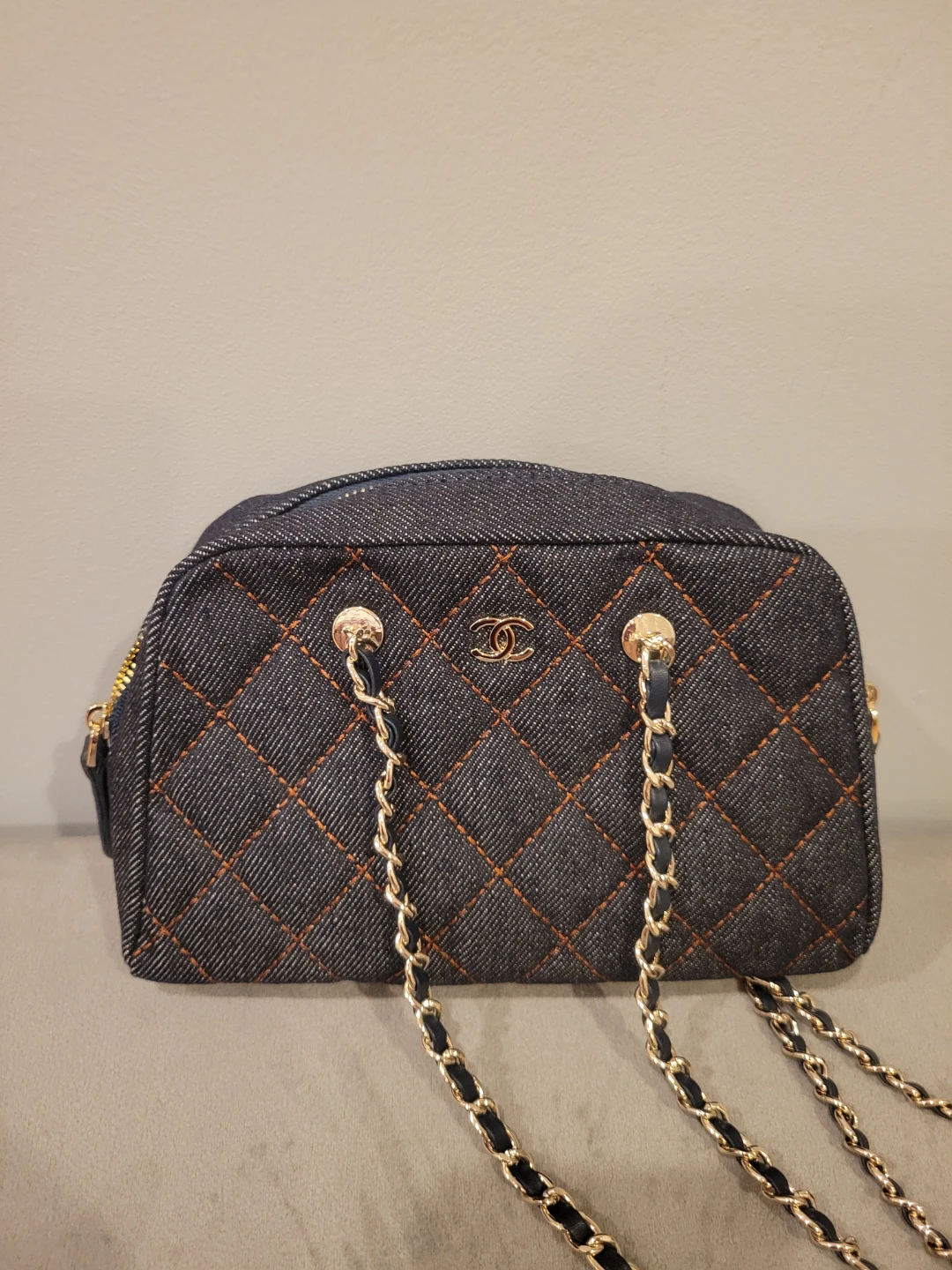 Chanel Denim Quilted Chain Bag - photo 2