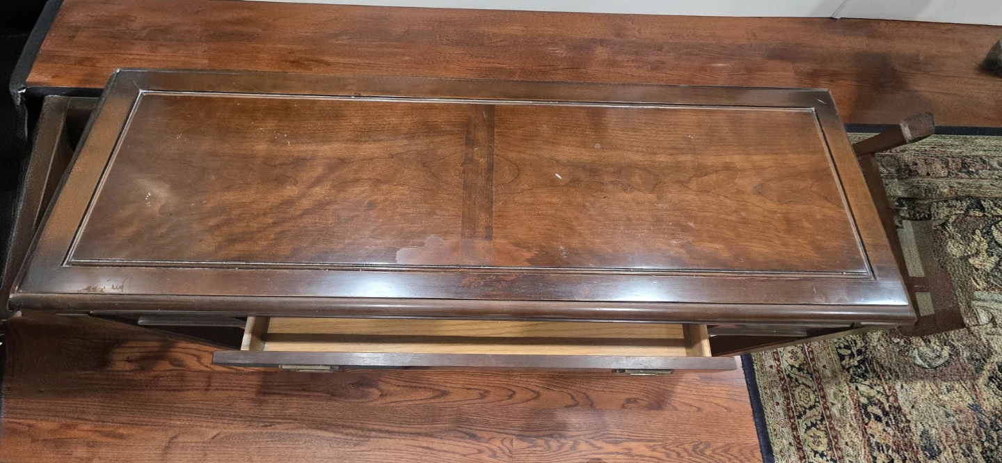 Campaign Style Wood Writing Desk - photo 3
