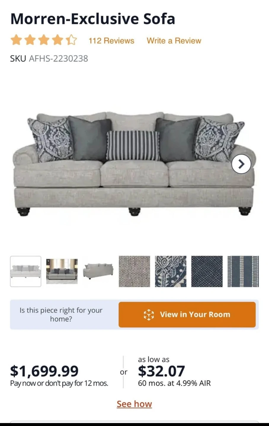 Gorgeous Ashley Sofa