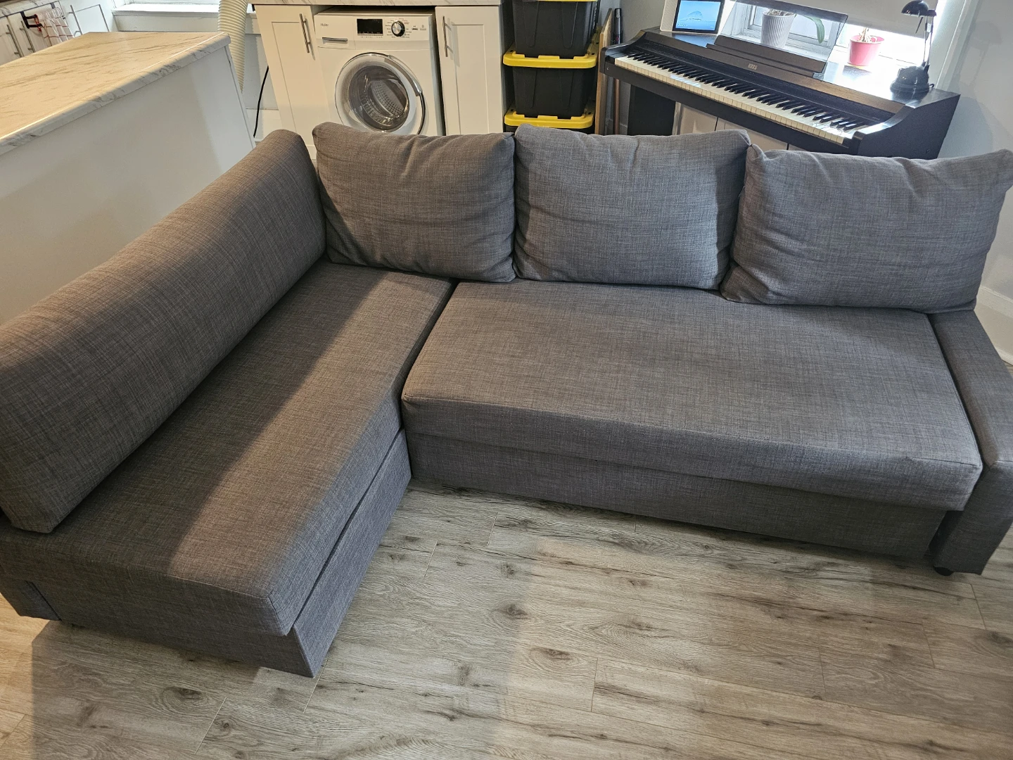 IKEA Friheten - Grey Sectional Sofa Bed - photo 4