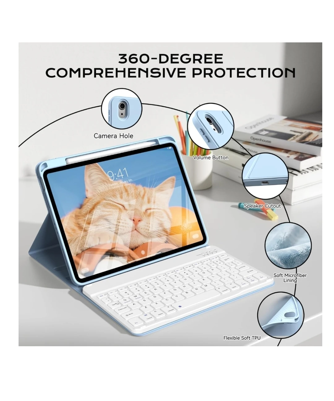 Wireless Keyboard case iPad A16 iPad 10th - photo 4