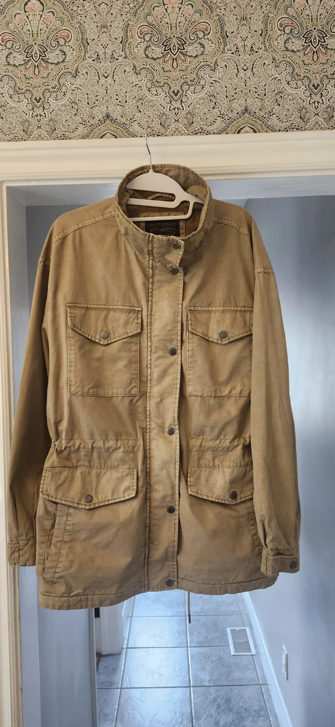 New Levi Strauss & Co. Tan Utility Jacket - Large