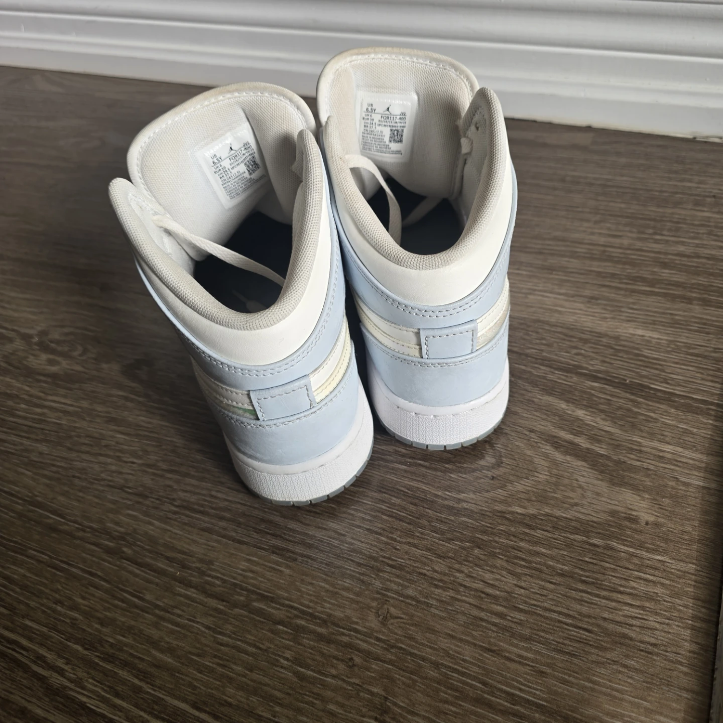 Jordan Mid Sneakers - Light Blue / White - photo 4