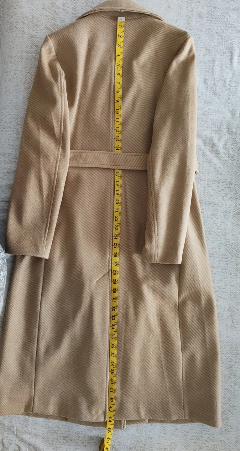H&M Tan Belted Trench Coat Small - photo 3