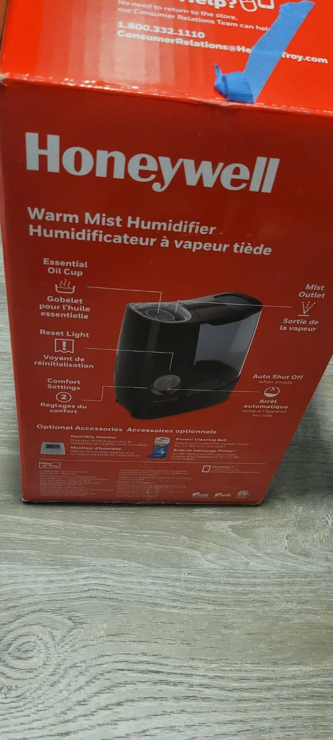 Honeywell Warm Mist Humidifier HWM845BC - photo 2