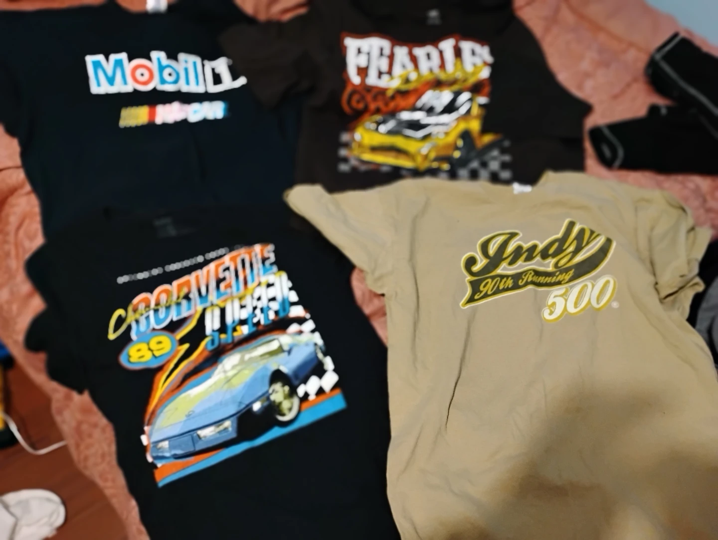 Set of 4 Graphic Racing T-shirts